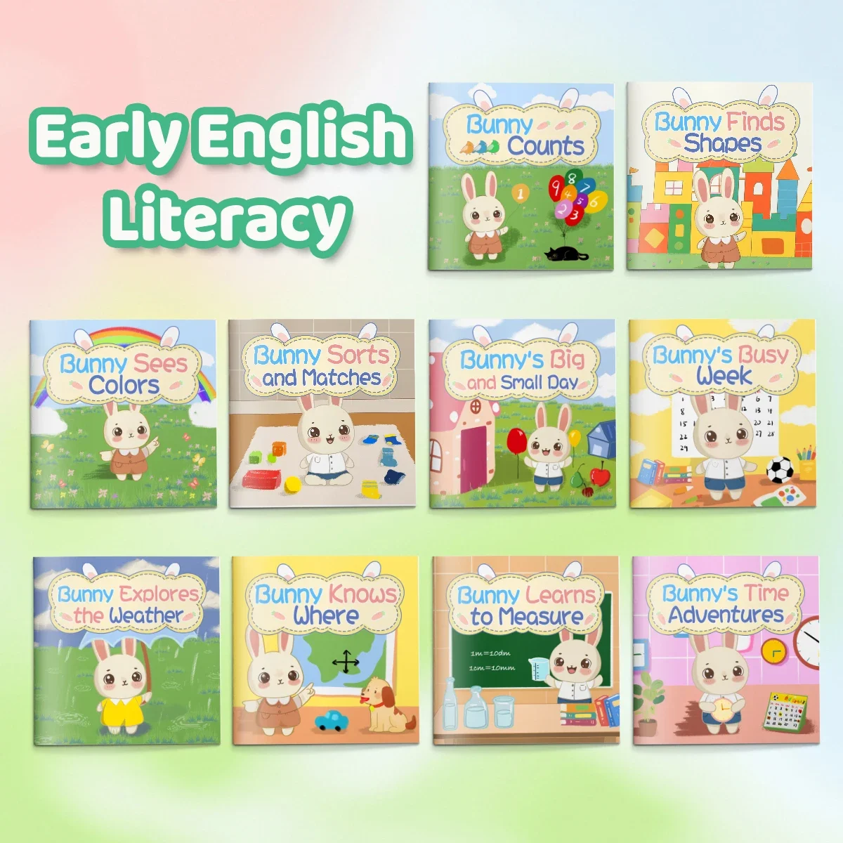 Kids Education Books - 리틀 래빗 스마트 교육 시리즈 10가지