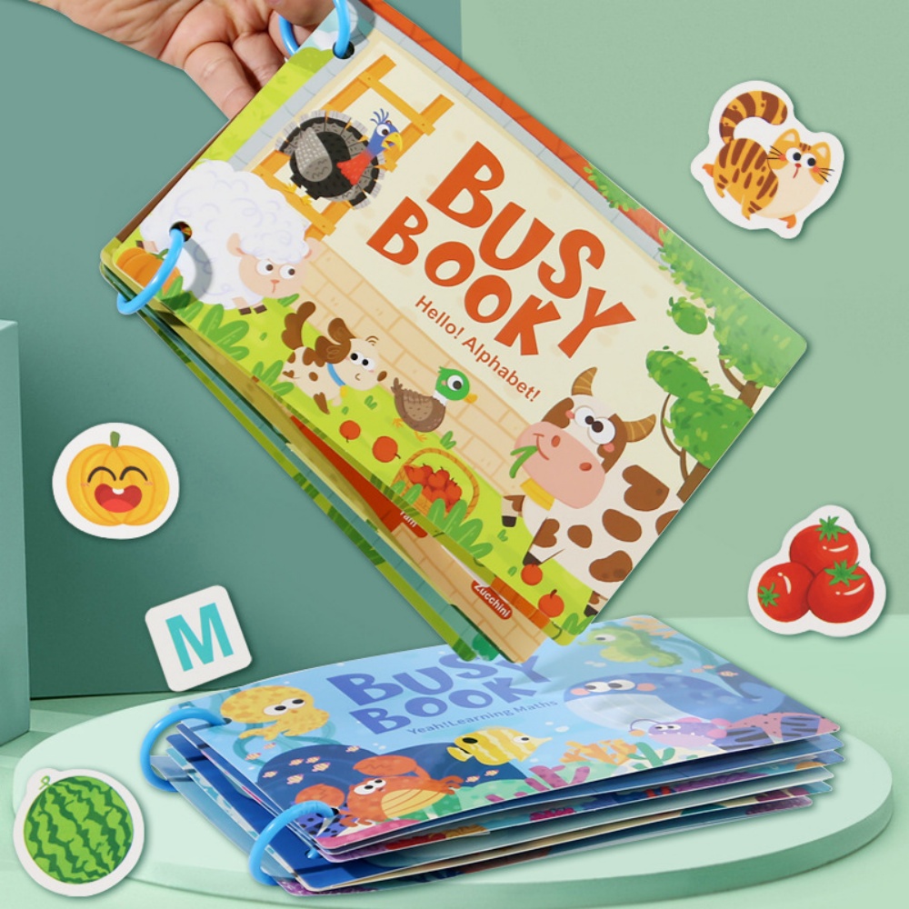 Kids Educational Games Learn English - 어린이를 위한 바쁜 책 스티커 조용한