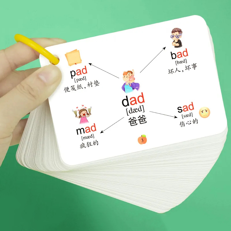 Kids Education Words - 600 단어 마인드 맵 카드, 음성