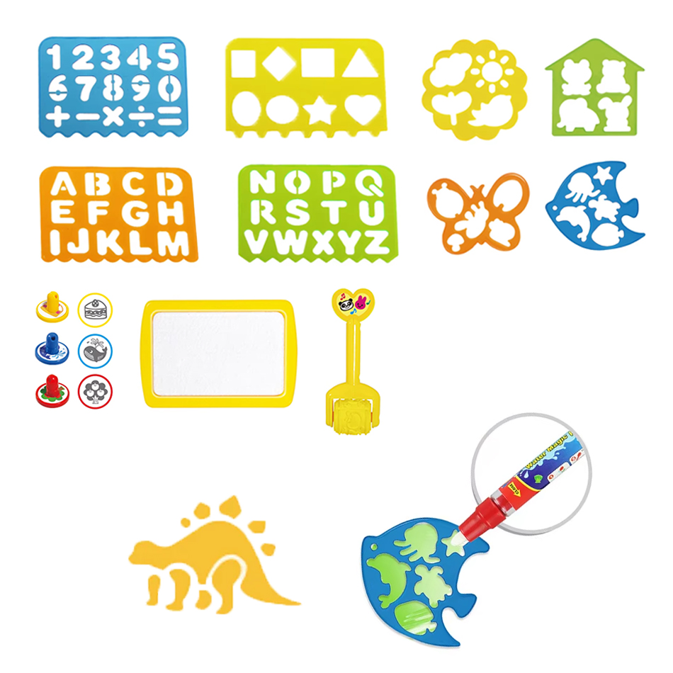 Kids Educational Mat - 매직 물 그림 매트 액세서리 롤러