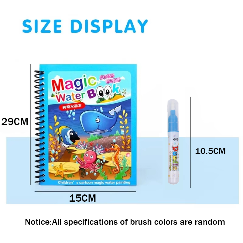 마법 물 그림책 재사용 가능한 물채색책 리필펜 포함 유 - Kids Education Laptop 리뷰 및 가격