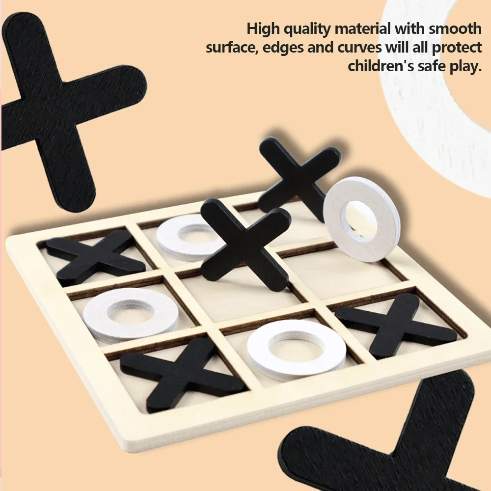 나무 XO Tic Tac Toe 게임 미니 체스 보드  - Kids Educational Game 3 리뷰 및 가격