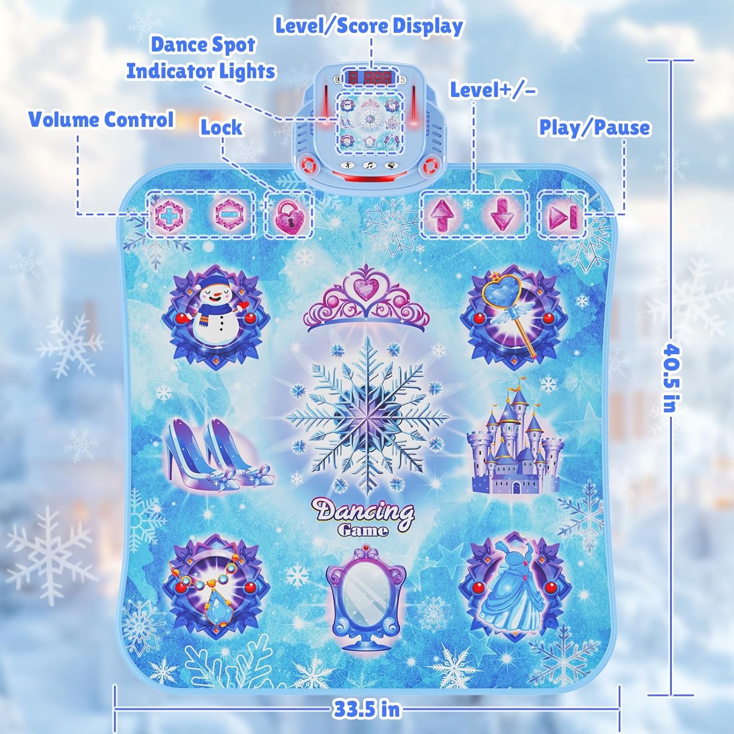 LED 조명과 음악이 포함된 1Pc 8키 무선 블루투스 - Kids Educational Mat 리뷰 및 가격