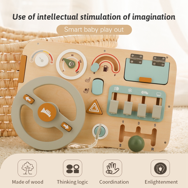 어린이 몬테소리 장난감 자동차 비지보드 아기 나무 재질 - Kids Educational Game 3 리뷰 및 가격