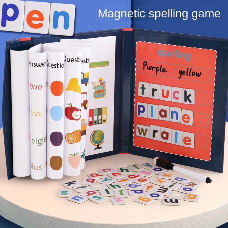 1pc 자기 자석 알파벳 철자 단어 퍼즐 게임 어린이를 - Kids Educational Games Learn English 리뷰 및 가격