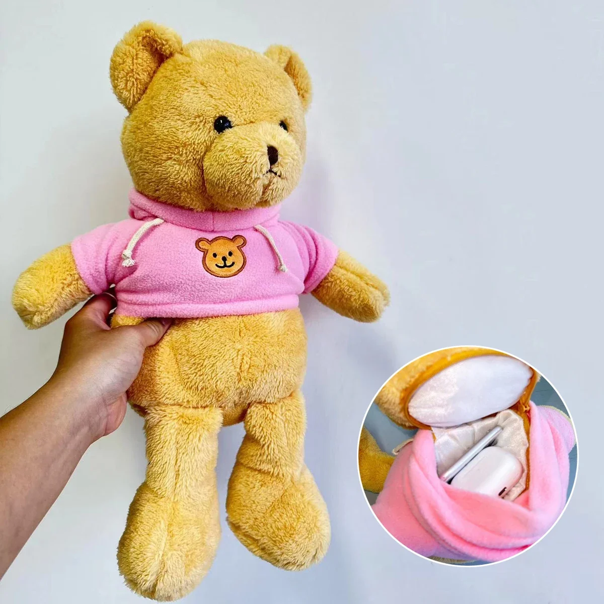 숨겨진 금고 40cm 플러시 곰 저장 가방 돈을위한 보 - Kids Education Money 리뷰 및 가격