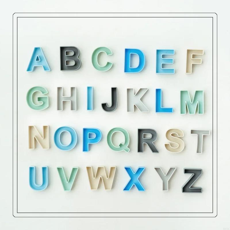 24pcs 9x7cm 실리콘 영어 편지 블록 세트 키즈 - Kids Educational Games Learn English 리뷰 및 가격