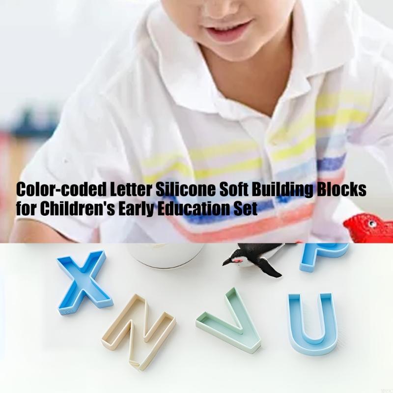 24pcs 9x7cm 실리콘 영어 편지 블록 세트 키즈 - Kids Educational Games Learn English 리뷰 및 가격