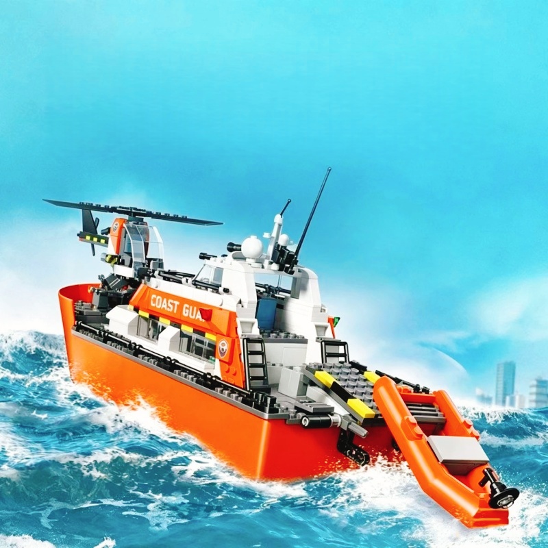 742PCS 구조 보트 헬리콥터 DIY 조립식 브릭 모 - Lego Set City 리뷰 및 가격