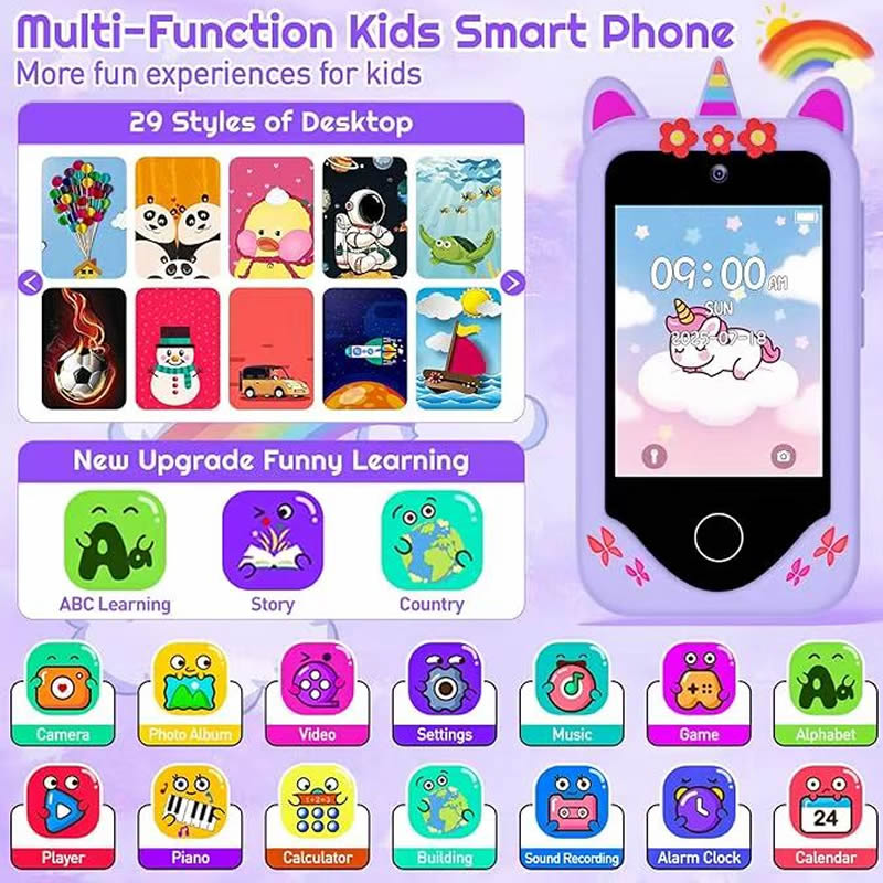 어린이 스마트폰 카메라 학습용 장난감 MP3 플레이어  - Kids Education News 리뷰 및 가격