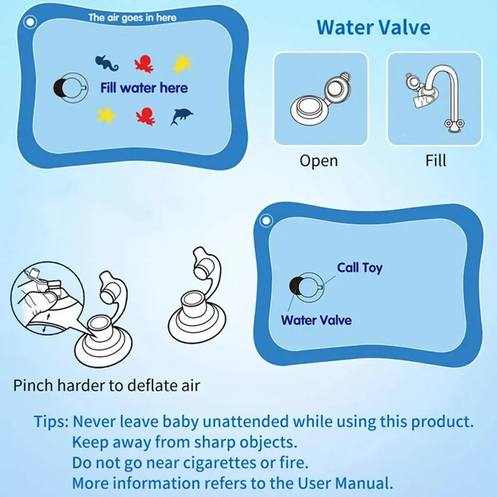 유아용 PVC 물놀이 매트, 배 시간 팽창식 쿠션, 유 - Kids Educational Mat 리뷰 및 가격