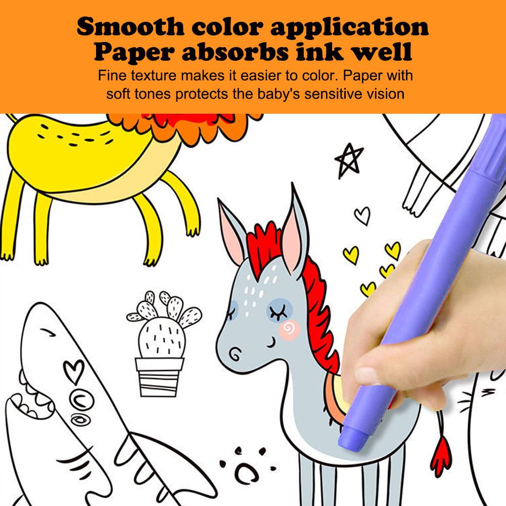 어린이 드로잉 롤 스티커 컬러 필링 종이, 그래피티 스 - Kids Education Laptop 리뷰 및 가격