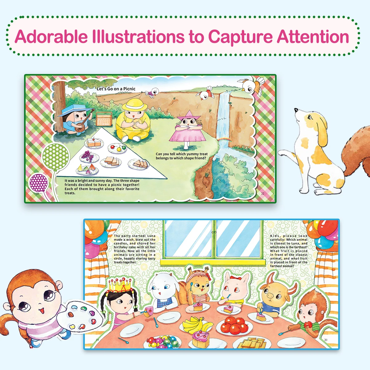 유아용 교육용 그림책 시리즈, 귀여운 만화 캐릭터, 부 - Kids Educational Games Learn English 리뷰 및 가격