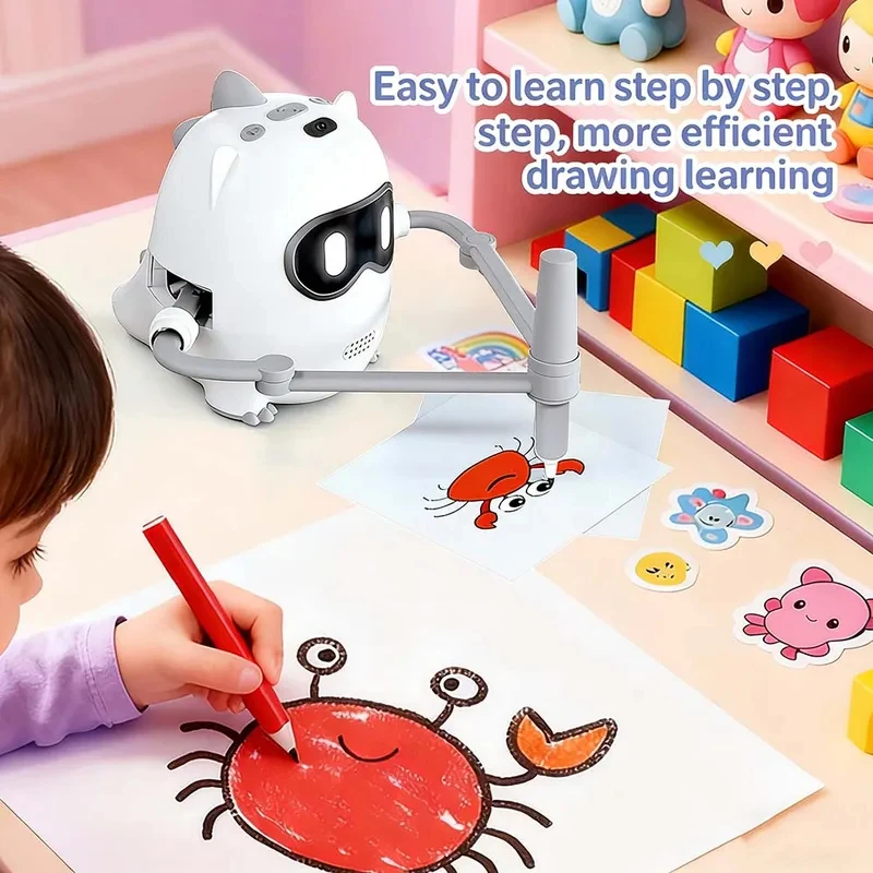 어린이를 위한 지능형 스케치 로봇, 충전식 그림 그리기 - Kids No Education 리뷰 및 가격