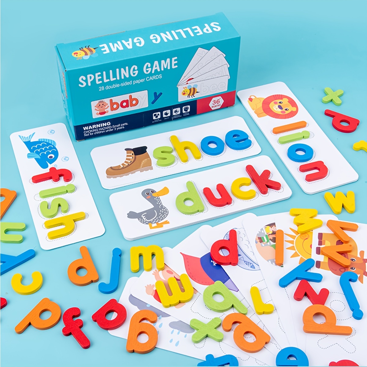 몬테소리 알파벳 맞춤법 단어 나무 수학 장난감 어린이  - Kids Educational Games Learn English 리뷰 및 가격