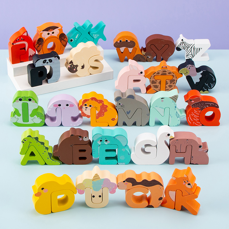 26개 나무 동물 알파벳 블록, A-Z 글자 쌓기 놀이 - Kids Educational Game 3 리뷰 및 가격