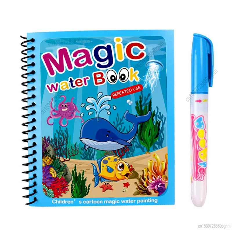 만화 매직 워터 페인팅 색칠하기 책 펜 세트 어린이 키 - Kids Education Books 리뷰 및 가격