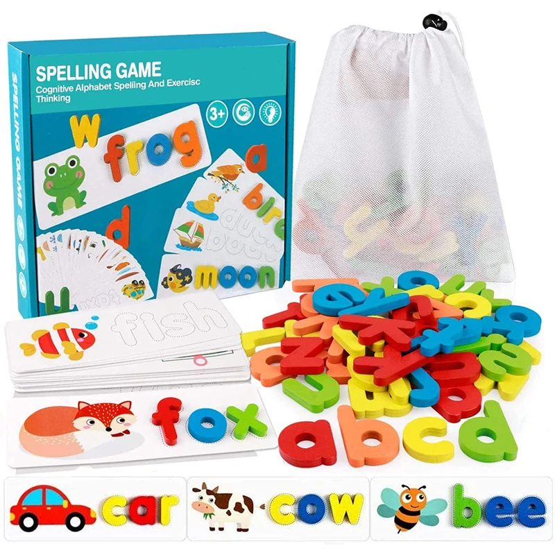 몬테소리 단어 장난감, 아이들을 위한 보기 및 철자 학 - Kids Education Words 리뷰 및 가격