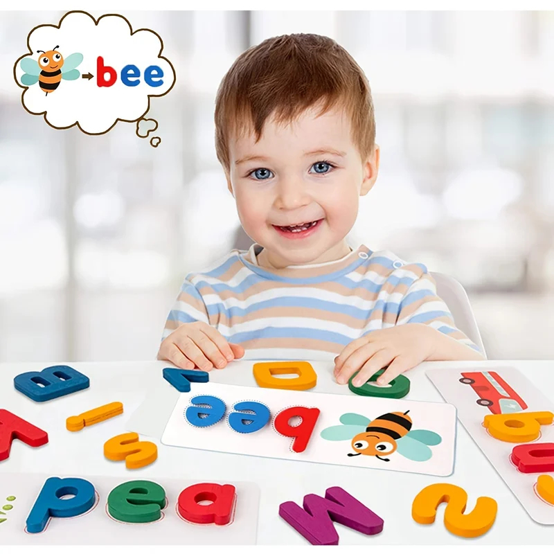 몬테소리 단어 장난감, 아이들을 위한 보기 및 철자 학 - Kids Education Words 리뷰 및 가격