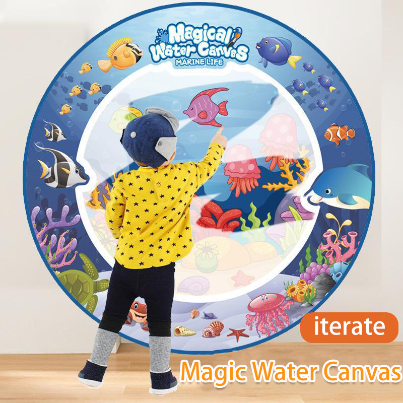 80x80CM 매직 워터 드로잉 매트 컬러링 낙서 매트 - Kids Educational Mat 리뷰 및 가격