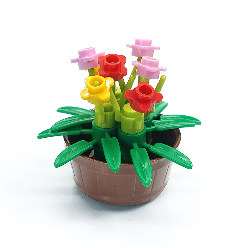 MOC 나무 식물 빌딩 블록 벽돌 잔디 부시 정글 꽃  - Lego Set City 리뷰 및 가격