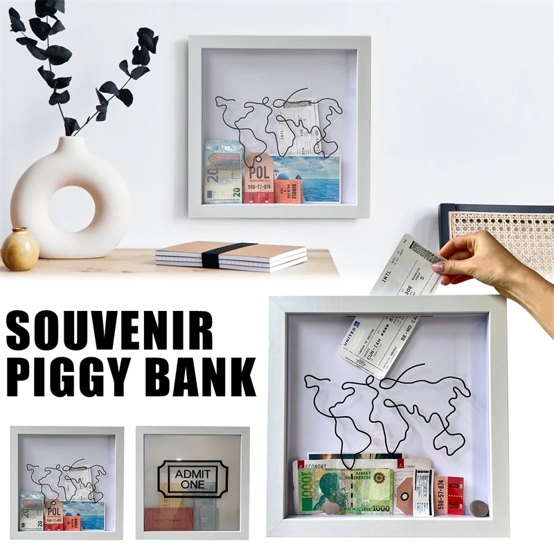 어드벤처 보관 상자, 여행 티켓 동전 돈 상자, 클리어 - Kids Education Money 리뷰 및 가격