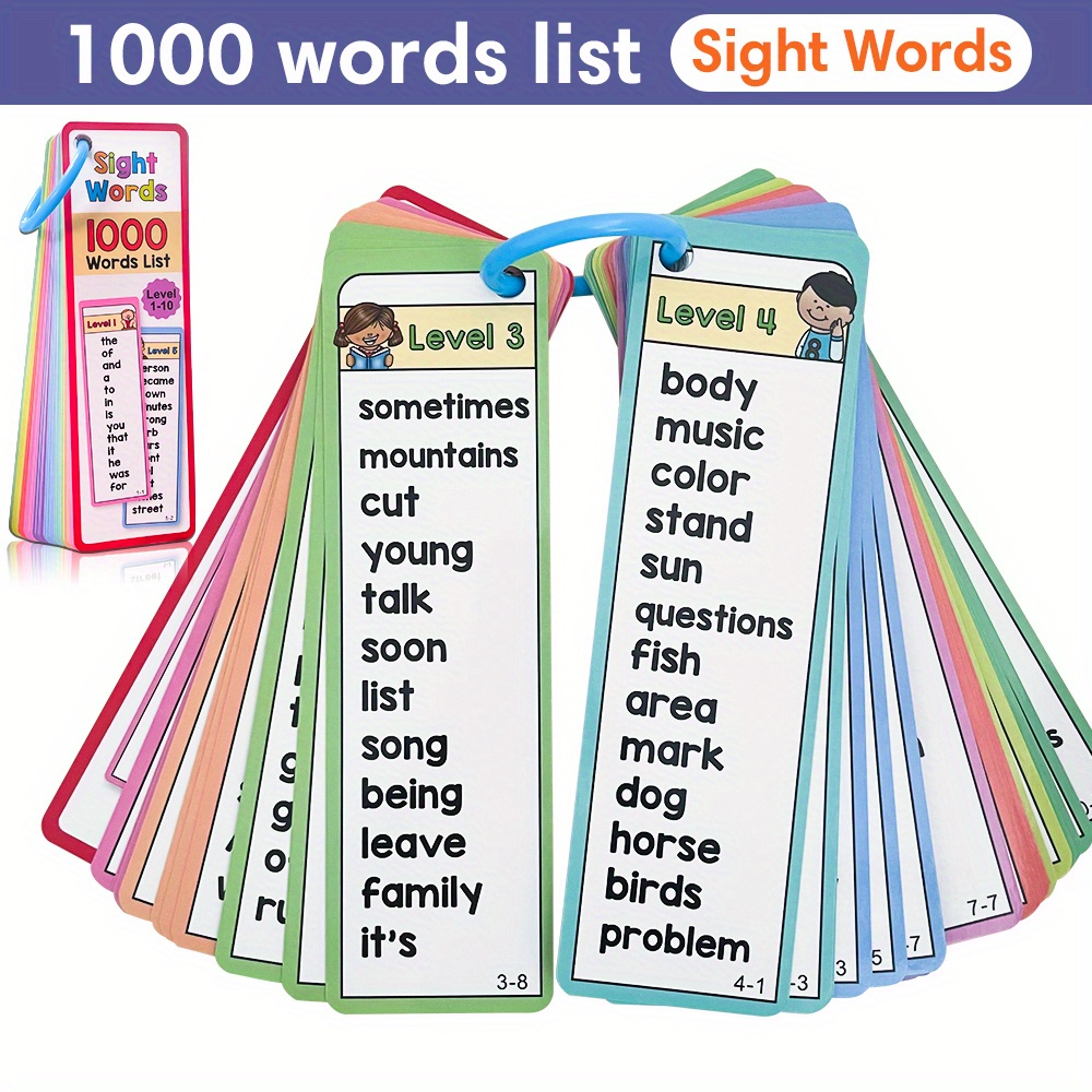 6-10세 어린이를 위한 1000개의 시력 단어 플래시 - Kids Educational Games Learn English 리뷰 및 가격