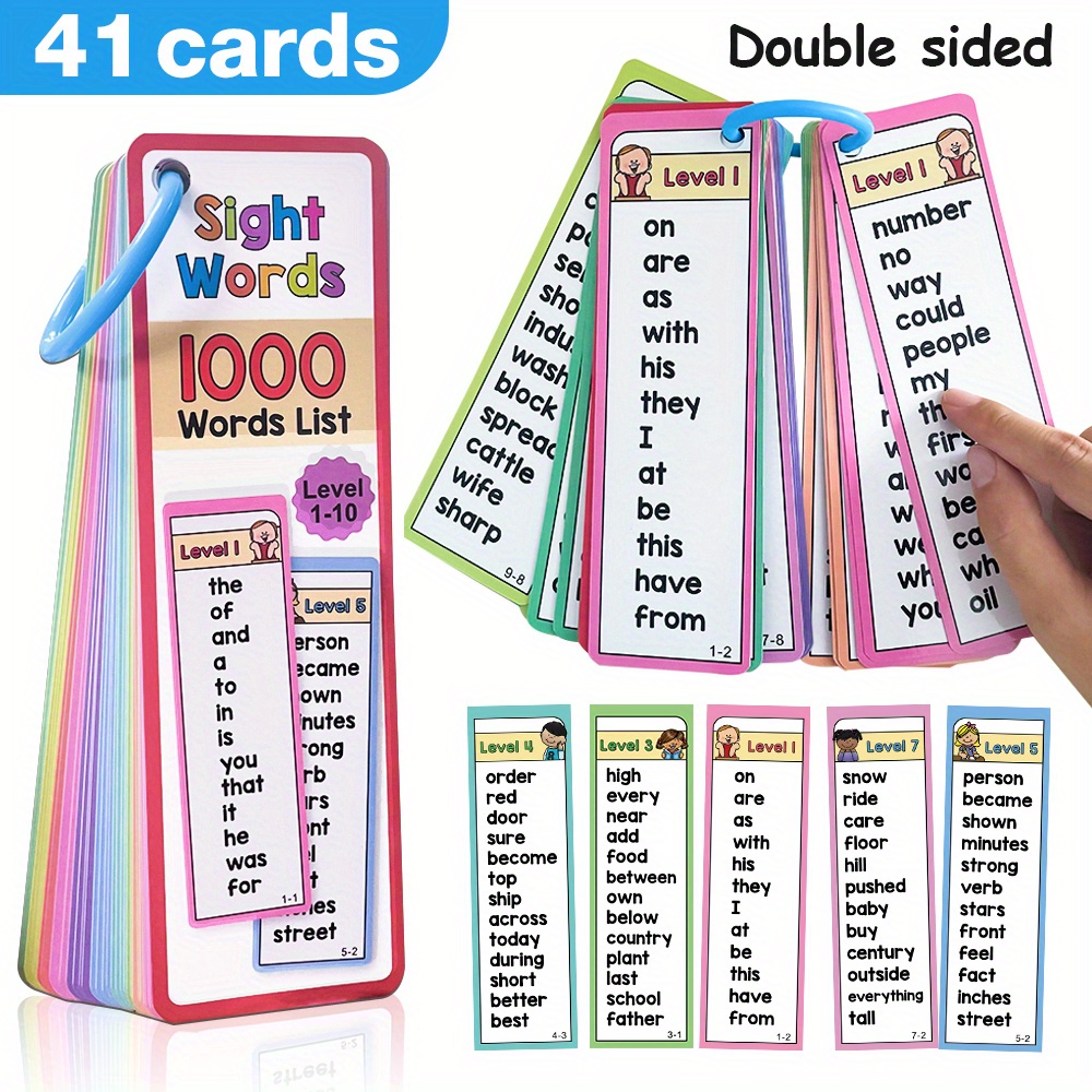 6-10세 어린이를 위한 1000개의 시력 단어 플래시 - Kids Educational Games Learn English 리뷰 및 가격