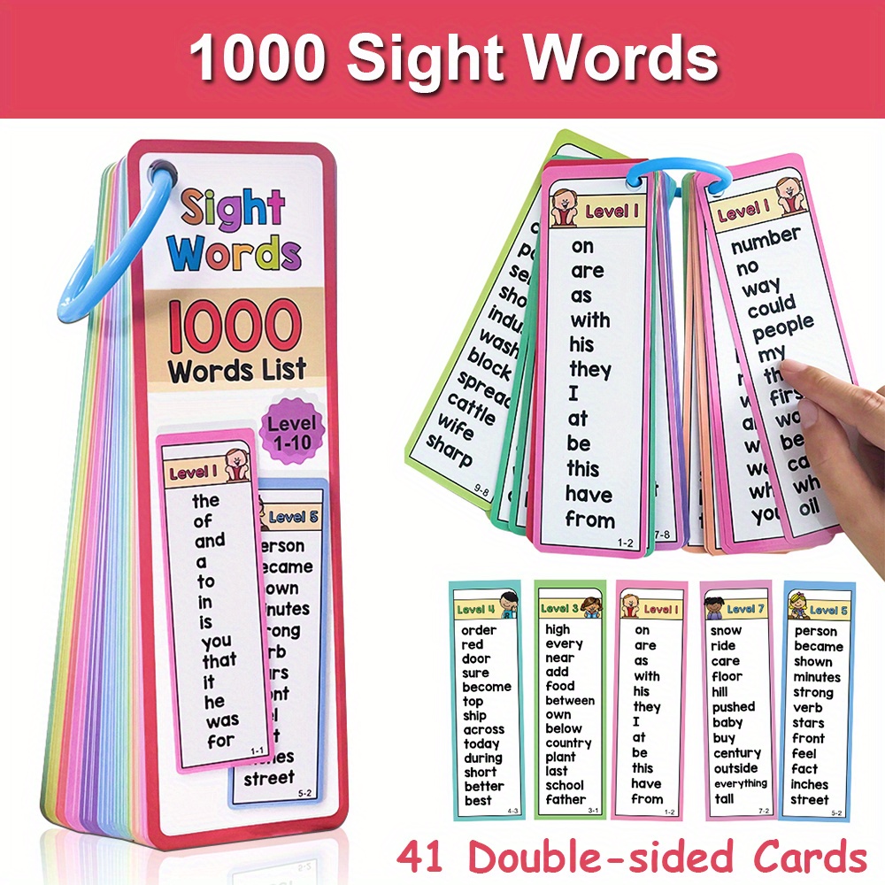 6-10세 어린이를 위한 1000개의 시력 단어 플래시 - Kids Educational Games Learn English 리뷰 및 가격