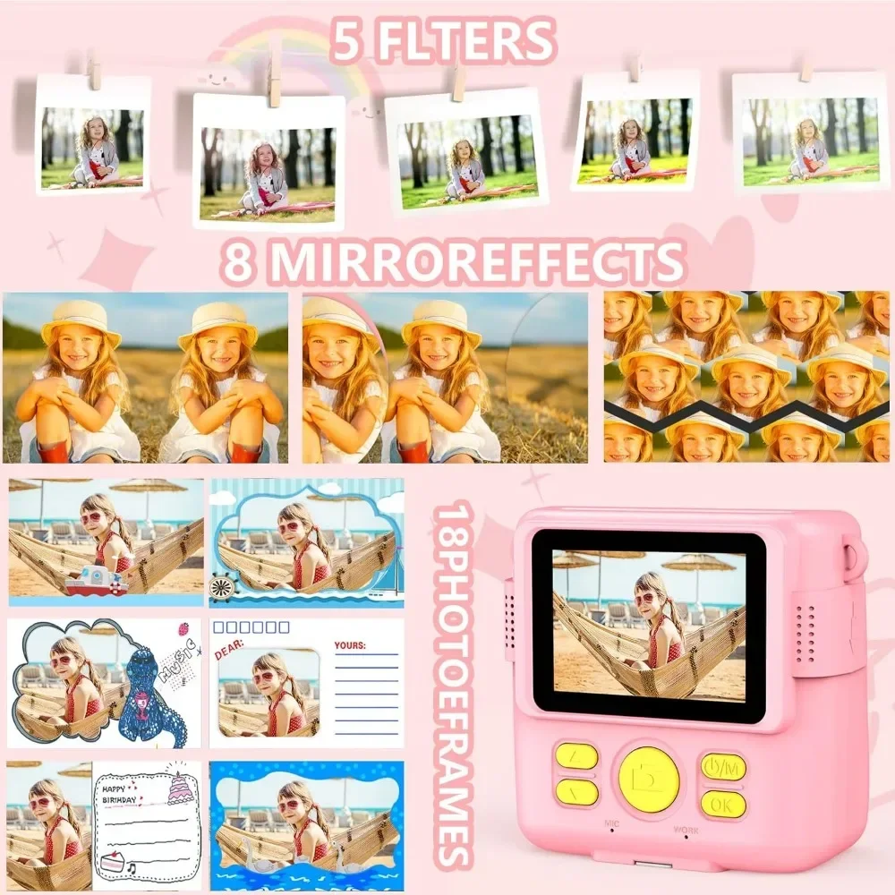 어린이용 즉석 인쇄 카메라, 다중 이미지, 유아용 카메 - Kids Education News 리뷰 및 가격