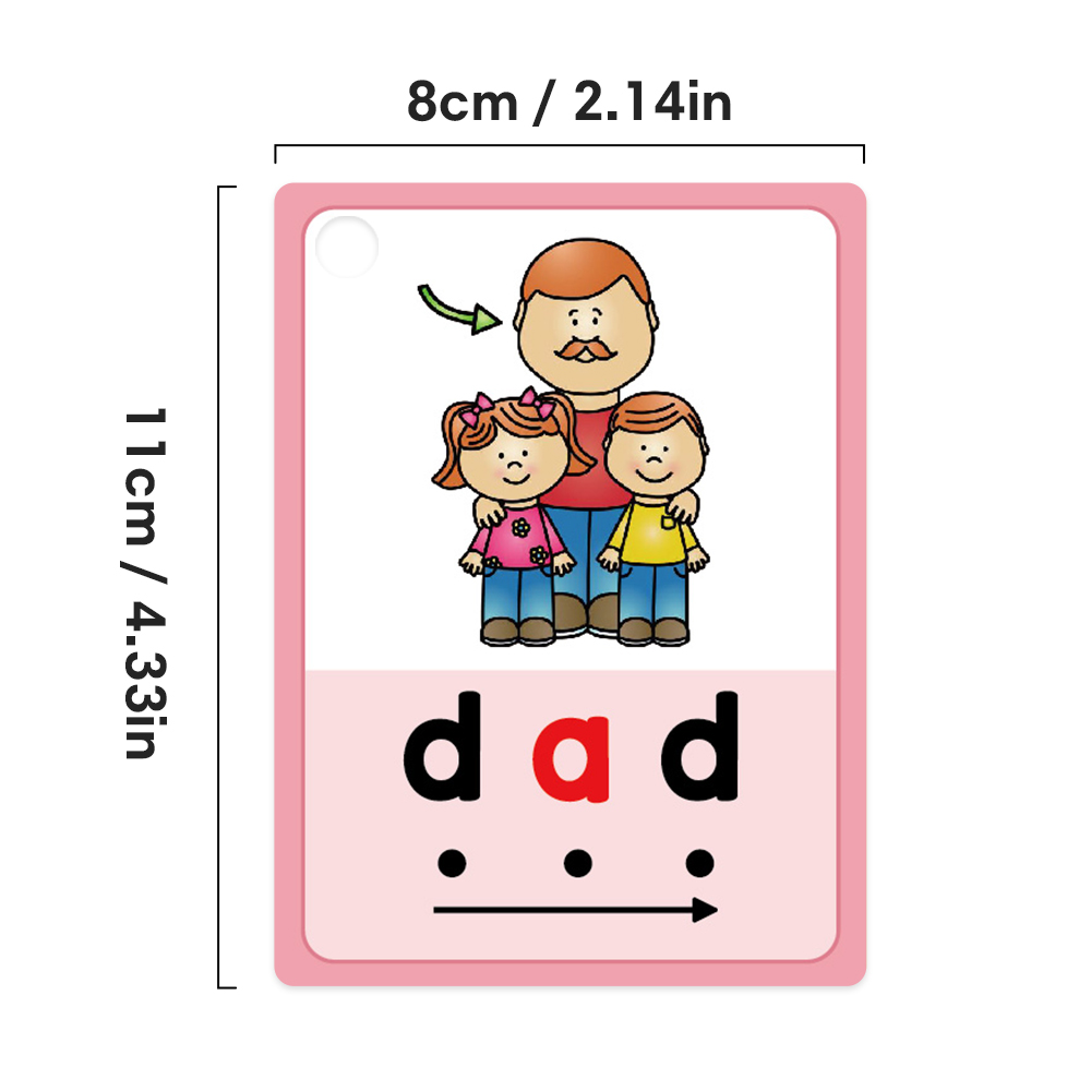 어린이 CVC 단어 학습 카드 유아를위한 ESL 교육  - Kids Education Words 리뷰 및 가격