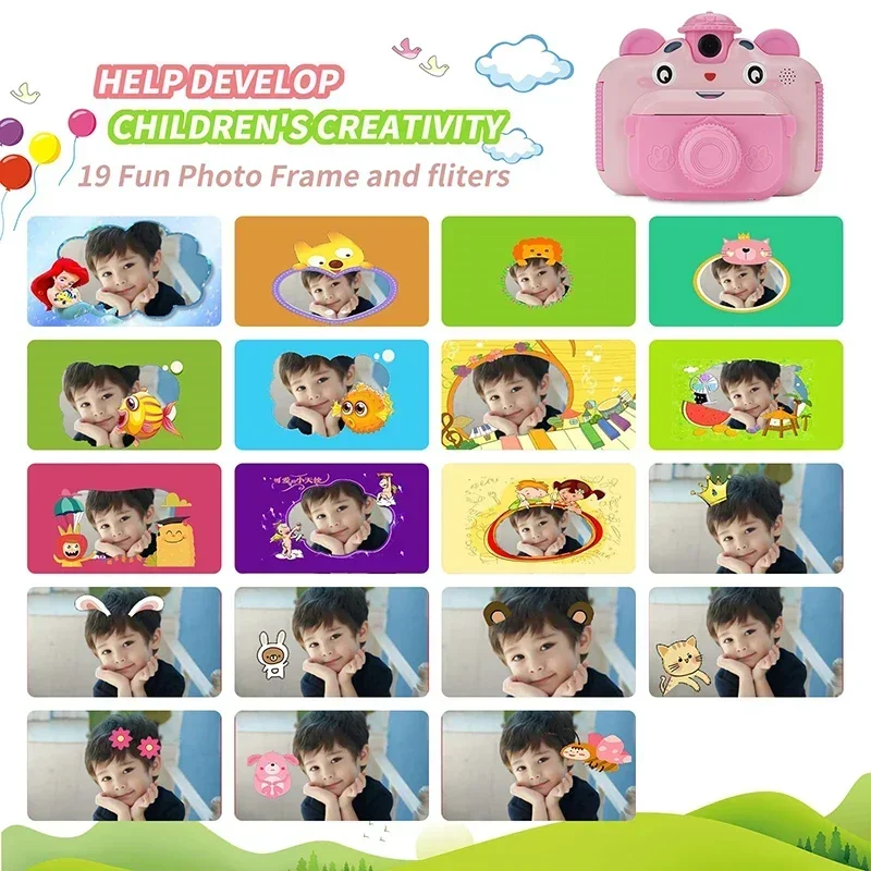 새로운 즉석 인화 카메라, 감열지 키즈 프린터, 디지털 - Kids Education News 리뷰 및 가격