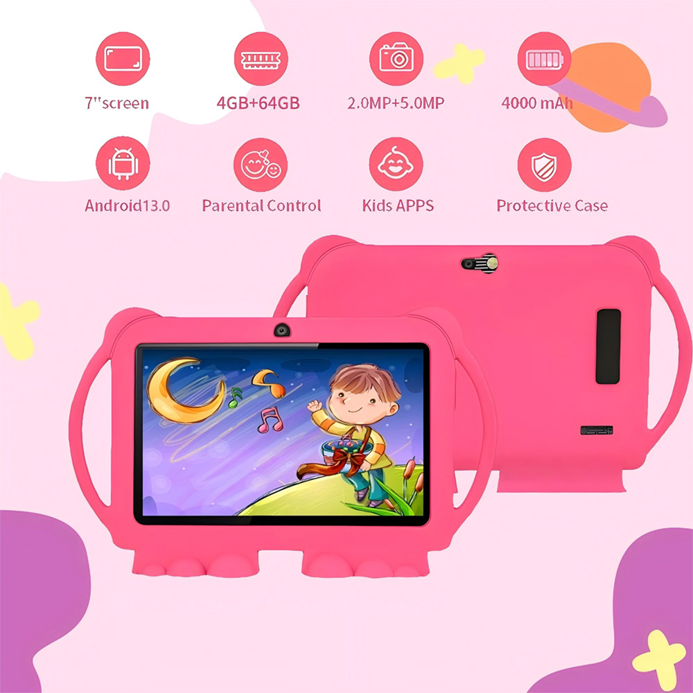 7인치 신형 안드로이드 어린이용 태블릿 쿼드 코어 4G - Kids Educational Games Learn English 리뷰 및 가격
